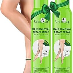 Urban yog Hair Removal Cream Spray for Women | Painless Body Hair Removal Spray for legs, hands, underarm & back (400 ML)-image-30