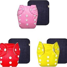 Dumbledo Lite Cloth Diaper with Gray Insert (Pack of 3) | Snug Fit | Leakproof | Quick Dry | Designed by Moms | 3 Months – 2 Years | Unisex Baby-picture-17