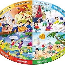 Webby Wooden Educational Seasons Puzzle | 4-in-1 Design | Learning Toy for Kids-9