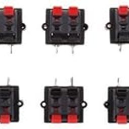 ATORSE 2xPush Release Connector Plate Stereo Speaker Terminal 4 Position 2 Row-image-41