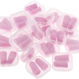 UJEAVETTE® Ear Plugs 20 Pairs Super Soft Foam Ear Plugs for Sleeping Snoring Pink-image-11