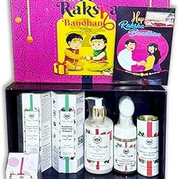 Seer Secrets 6-in-1 Rakhi Skincare & Haircare Gift Box | Includes Onion Hair Oil & Shampoo, Vitamin C Day Lotion & Serum, Foaming Face Wash & Blush | Natural Raksha Bandhan Gift Hamper-image-77