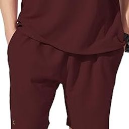 Mens Solid Knee Length Brooklyn Beige Cotton Oversized Fit Shorts-image-61