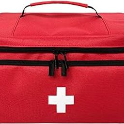 Meadawgs® Emergency Kits Organizer Portable Medical Storage Bag for Office Travel red|Health & Beauty | Health Care |1 Empty First Aid-image-5