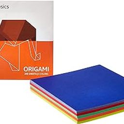 amazon basics Origami Paper, 5 Colors, 200 Sheets-13
