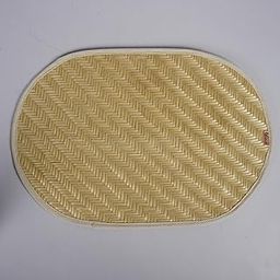 TRIBESKRAFT | Place Mats Made of Bamboo in Oval in Natural with Tape - Dining Tablemat, Mats for Dining Table, Decorative Oval Mats, Table Mats [18 x 12 in]-image-6
