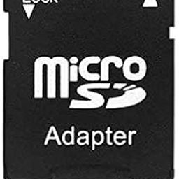 MicroSD Micro SDHC to SD Memory Card Adapter Compatible with All Mobile Memory Cards (Only Card Reader (Black)-16