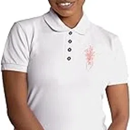 fighterhero Women's Polo T-Shirt | Cotton Rich | Collar Neck | Half Sleeve | Wrinkle-Resistant | Colors Dont Fade | Soft & Comfortable | Regular Fit | Size XS-3XL | Love and Joy Design-picture-2