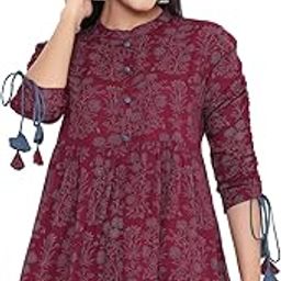 Women's Rayon Floral Print Regular Wear Top-picture-25