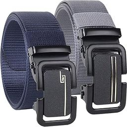Men’s Formal/Causal Automatic Push Lock Nylon Woven Belt Combo Set for Men (OPD-54)-image-13