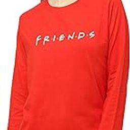Men's Sweatshirt T-Shirt | Regular Fit, Round Neck, Breathable Fabric | Trendy Streetwear, Bio-Washed Pullover | Ribbed Sleeves, Soft Cotton | (Color - Red, Size: XX-Large(2XL))-image-79