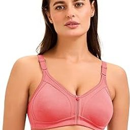 Full Coverage Polycotton Non Padded Wirefree C Cup Bra for Daily Comfotable Wear-picture-46