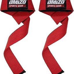 AMIZO Weight Lifting Straps for Gym (1 Pair) 18 Inches, Deadlift Straps with Neoprene Cushioned Wrist Padded, Lifting Straps for Gym-picture-31