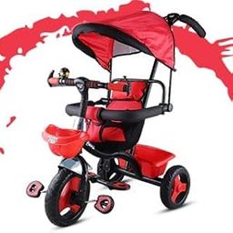 MLU Benz Tricycle Ride-On 3-in-1 with Parental Control Handle and Durable Rubber Wheels, for Ages 1.5-8-image-22