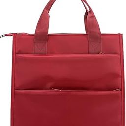 Document bag men's handheld briefcase Commuter Bag A4 information bag shoulder bag large capacity business casual nylon business travel bag-3