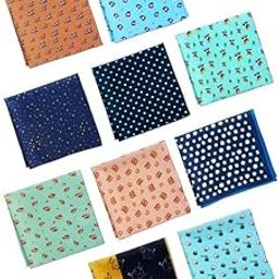 100% Organic Soft Cotton Women's Handkerchiefs | Multicolor & Trendy Printed Hanky Designs | Soft & Breathable Fabric | Pack of 30-30cm x 30cm-image-16