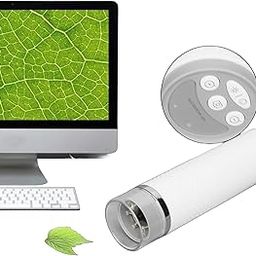 WiFi Handheld Digital Microscope, Wireless WiFi Pocket Magnifying Glass for Mac, 2MP 1080P HD, 50-1000X Magnification, 8 Adjustable LED Lights, USB Rechargeable (White)-0