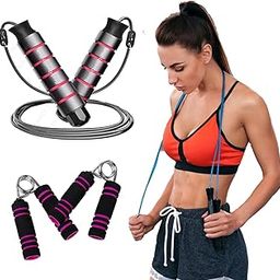 Trendy Exercise Skipping Rope & Hand Gripper For Men and women Exercise Rope for Exercise Workout & Jumping Rope for Kids-picture-21