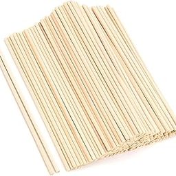 Thick Wooden Round Craft Sticks, Unfinished Natural Hardwood Sticks for Crafting, DIY Art Projects, Home Décor and Creative Handmade Crafts (30cmX5mm, 30 Pcs)-picture-16