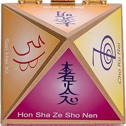 Plus Value Feng Shui Vastu Reiki Symbol Wooden Wish Box Cho Ku Rei Cash Box Pyramid Storing Crystals, Jewellery Spiritual Gifting (Size 4 Inches)-image-35