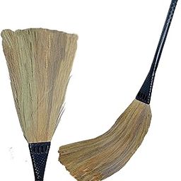 UMD dust Free Natural Grass Broom jaadu, Long Handle, Multi-Use Floor Cleaning for Home, Office, dusting, Sweeping Pack of 1 (2)-4
