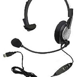 Andrea 351924 for Nuance Dragon NaturallySpeaking USB Headset with Noise Cancelling boom Microphone-25