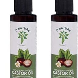 D'Nature Organics 100% Certified Pure Organic Castor Oil (100 ml) | Chemical and Sulphate Free |Vitamin E, Omega-6 and 9 Enriched Oil For Hair and Body Care - Pack Of 2-image-65