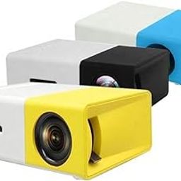 IndiElectronica LED Portable Mini Projector HD Resolution for Home and Office | 1080 Pixel Full HD Support (Random Colour, with Remote & HDMI) (Projector)-0