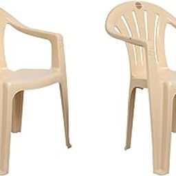 Cello Capri Chair Set (Plastic, Beige, Pack of 2)-image-68