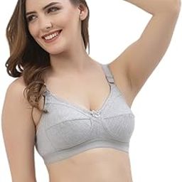 Women's Non Padded & Non-Wired, Full Coverage Cut & Sew Cups Bra-image-25