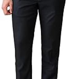 Men Slim Fit Checks Pattern Poly Viscose Blend Flat Front Formal Trouser-picture-11