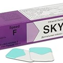 SKYDENT LONG SHELF LIFE DENTAL FILM FOR INTRAORAL RADIOGRAPHY -SPEED F XRAY FILM 31X41MM 150 SHEETS.-8