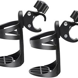 CORHAD 2pcs Universal Wheelchair Cup Holder Bed Stroller Accessories Clip on Cup Rack Antitip Design for Wheelchair Stroller Walker-image-14