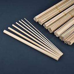 DIY Crafts Dowel Rods Wood Sticks, 9" inch to 12" inch Mixed Random Sizes Unfinished Precut Hardwood Wooden Dowel Rod Sticks for DIY Craft Painting, Tiered Cakes (25)-image-28