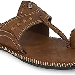 softy vegen Men's Ethnic Kohlapuri, Chappals & Slippers - Casual Footwear for Indoor/Outdoor Use | Cushioned Kohlapuri Slippers with Toering | Soft, Comfortable & Lightweight | Memory foam insole | Ethnic wear | Non slip sole | Casual and Trendy-picture-0