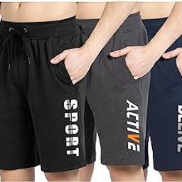 West Gate Clothing Plus Size Men's Regular Fit Shorts Combo (Pack of 3)-image-58