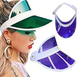 Women Led Party Hat| Sun Visor Hat| Multicolour Led Glowing Cap|Hat For Women And Girls Pack Of 1-55