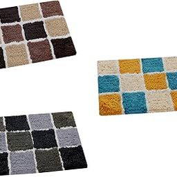 AAZEEM Cotton Door Mat Premium Indoor Doormat for Home Entrance |Machine Washable Entryway Rug| Non-Slip| Pack of 3|-image-10