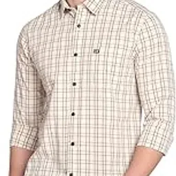 arrow Men's Checkered Full Sleeve Slim Fit Point Collar Cotton Casual Shirt-picture-16
