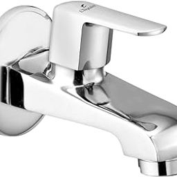 Cliquin Speed Bib Cock Tap | Wall Mounted Brass Faucet with Chrome Finish | Bathroom & Kitchen Use (Cubix)-image-89