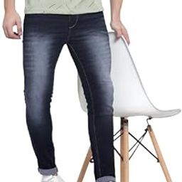 Men Blue Stretchable Denim Slim fit Jeans-image-5