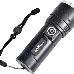 MZ M989 (Rechargeable LED Metal Torch) Zoomable 3 Modes Flashlight, Super Bright 120W Light with 5500mAh Battery-image-52