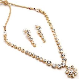 Fashion Gold Plated ad kundan jadau Solitaire Nagmala Vintage Ethnic Real Necklaces 4571 for Womens Girls-image-50