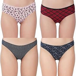 Women?s Premium Cotton Panties | Antimicrobial & Breathable | Everyday Comfort with Amazing Fit | Soft Fabric Innerwear for All-Day Freshness & Hygiene | Bikini | Pack of 4 |-image-78