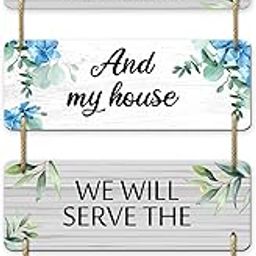AR Creative As For Me And My House - Bible Verse Wall Hanging For Home Decoration, Bible Quotes MDF Wooden Wall Art, Bible Verse, Home, Office Decor, Wall Wood Hanger (15 inch x 11 inch)-3