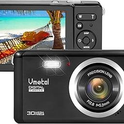 Digital Camera, FHD 1080P Kids Camera Point and Shoot Digital Cameras with 8X Zoom, Lanyard, Velvet Bag, Compact Small Camera for Kids Boys Girls (Black)-image-18