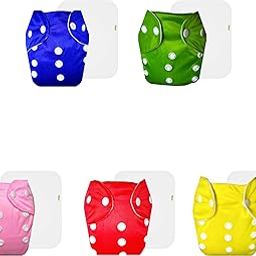 Dumbledo Lite Cloth Diaper with Cotton Insert (Pack of 5) | Hypoallergenic | Breathable | Travel Friendly | Perfect for Indian Summers | 3 Months – 2 Years | Unisex Baby-image-84