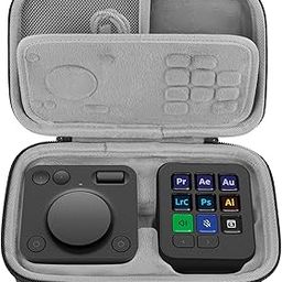 GEEKRIA Creative Console Carrying Case, Hard Shell Protective Travel Bag Compatible with Logitech MX Creative Console (Dark Gray)-image-57
