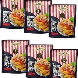 Gustora Tomato and Basil Pasta Combo I High in Fibre I Rich in Protein & Fibre I 5 Minutes Instant Pasta Combo Set I Vegetarian I Made of Durum Wheat Semolina I No Maida (65g X 6)-image-82