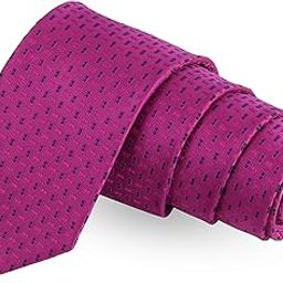 Notty Pink And Black Pink Colored Microfiber Necktie For Men-image-72
